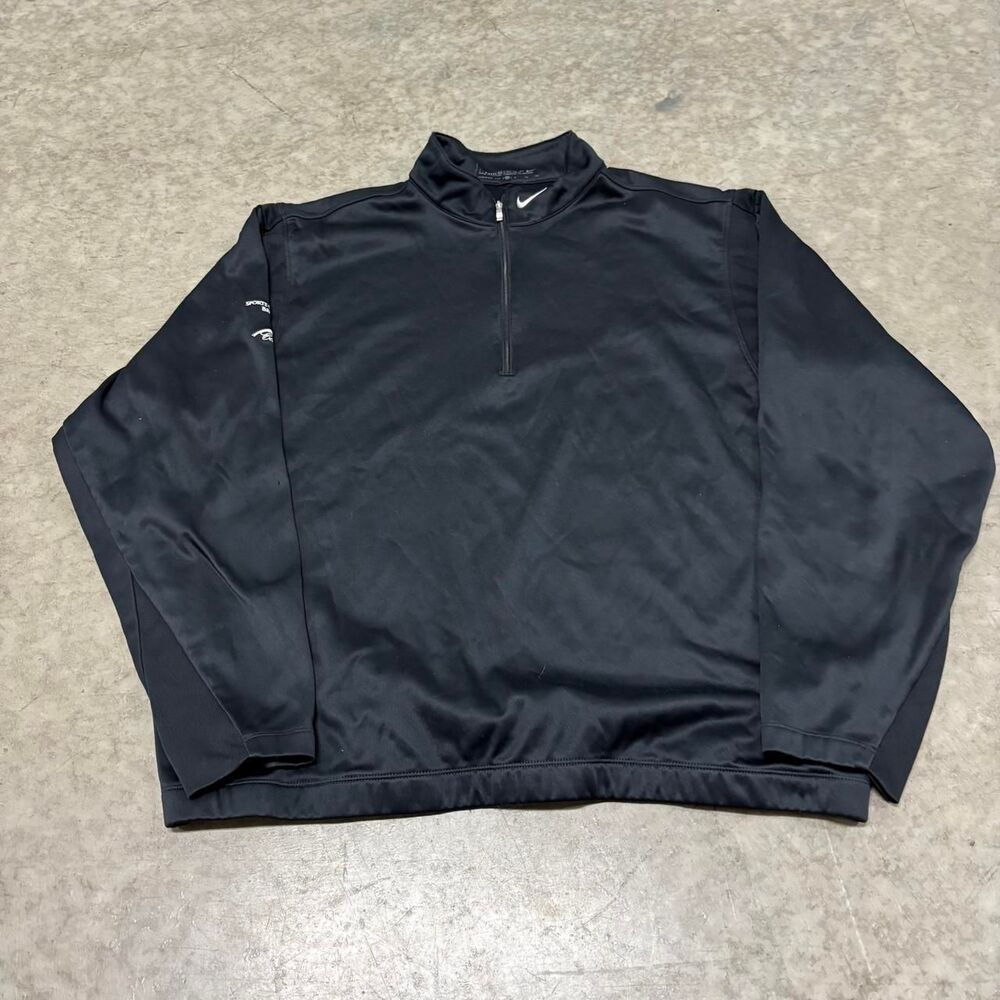 Nike Men's Black and Grey Sweatshirt
